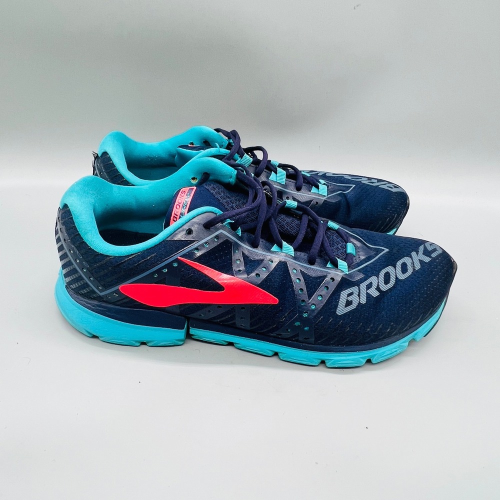 Brooks Shoes Womens 9.5 Blue Neuro 2 Low Top Running Athletic Sneakers Comfort